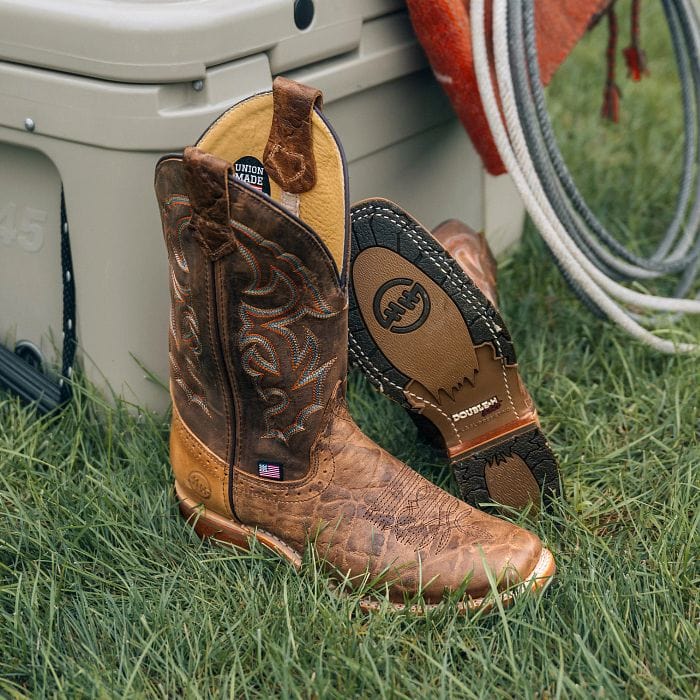 Double H Men's Harshaw Brown Square Toe Work Boots DH4645 - Image 8