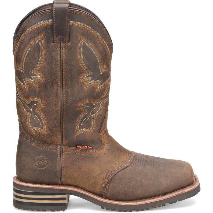 Double H Men's Jeyden Brown Waterproof Composite Toe Work Boots DH5124 - Image 2