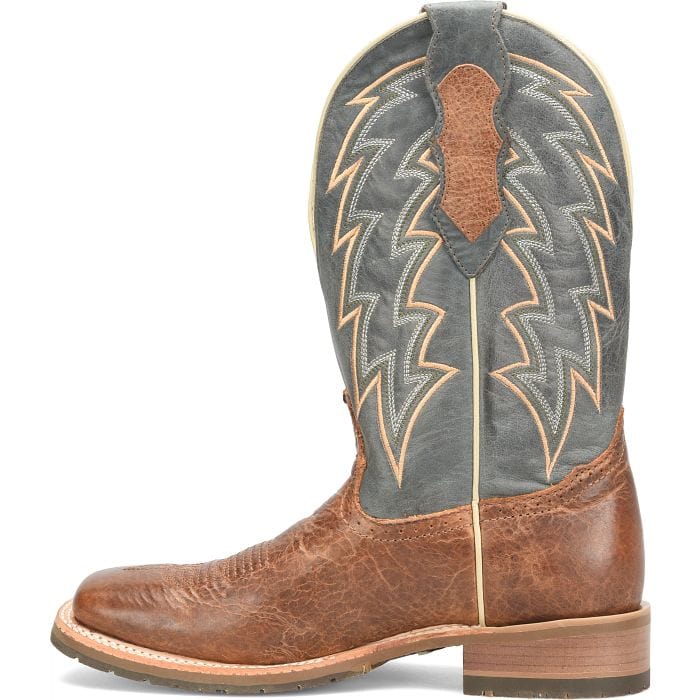 Double H Men's Leland Blue Square Toe Western Boots DH7026 - Image 3