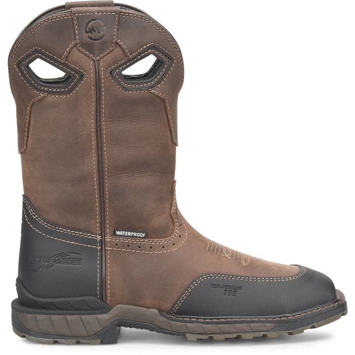 Double H Men's Phantom Rider Visor Dark Brown Waterproof Composite Toe Work Boots DH5396 - Image 2