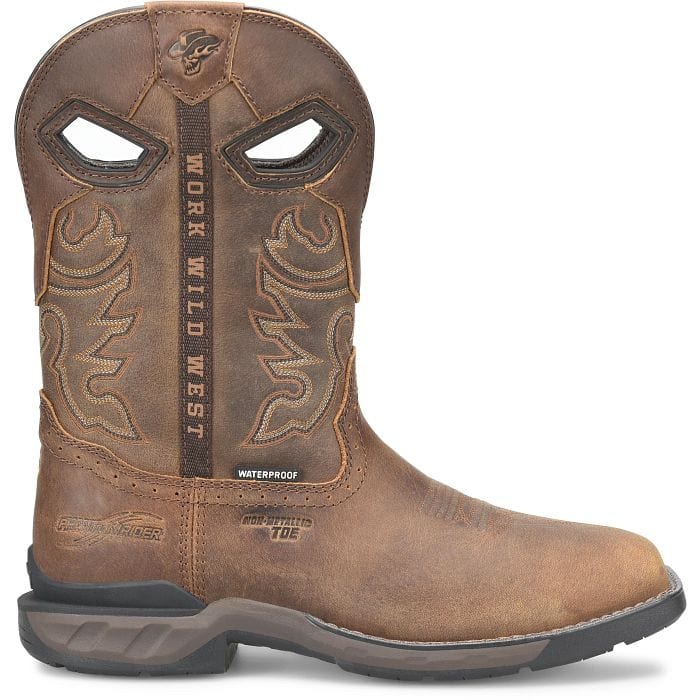 Double H Men's Phantom Rider Wilmore Brown Waterproof Composite Toe Work Boots DH5370 - Image 2