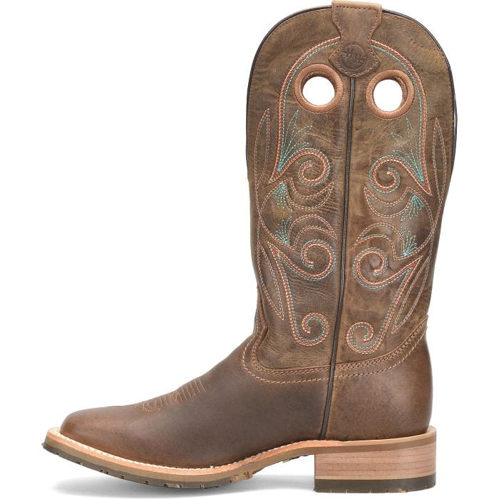 Double H Women's Grace Brown Square Toe Work Boots DH7030 - Image 3