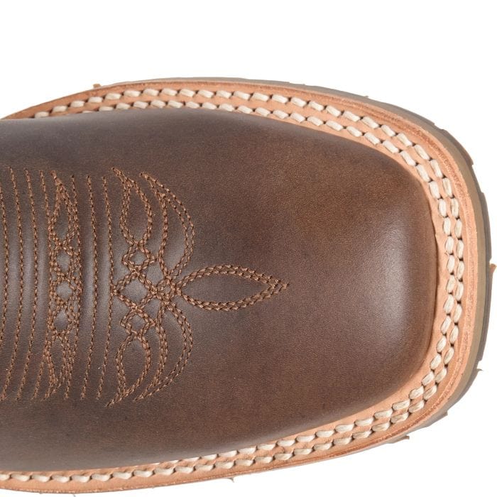 Double H Women's Grace Brown Square Toe Work Boots DH7030 - Image 4