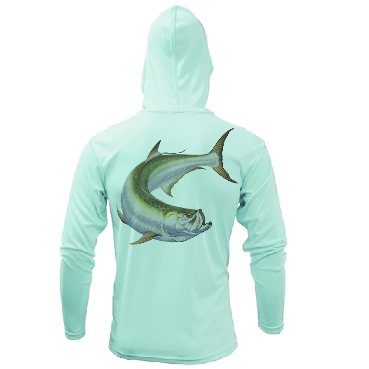 Dunedin, FL Action Tarpon Long Sleeve UPF 50+ Dry-Fit Hoodie - Image 7