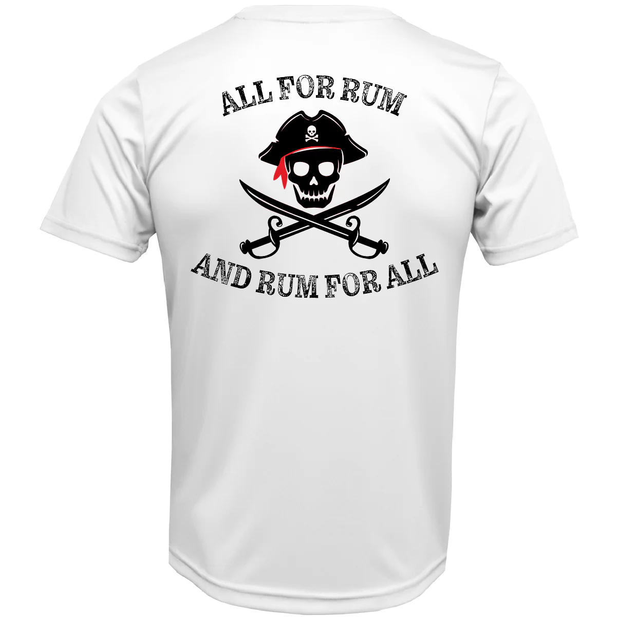 Dunedin, FL "All For Rum and Rum For All" Men's Short Sleeve UPF 50+ Dry-Fit Shirt - Image 3