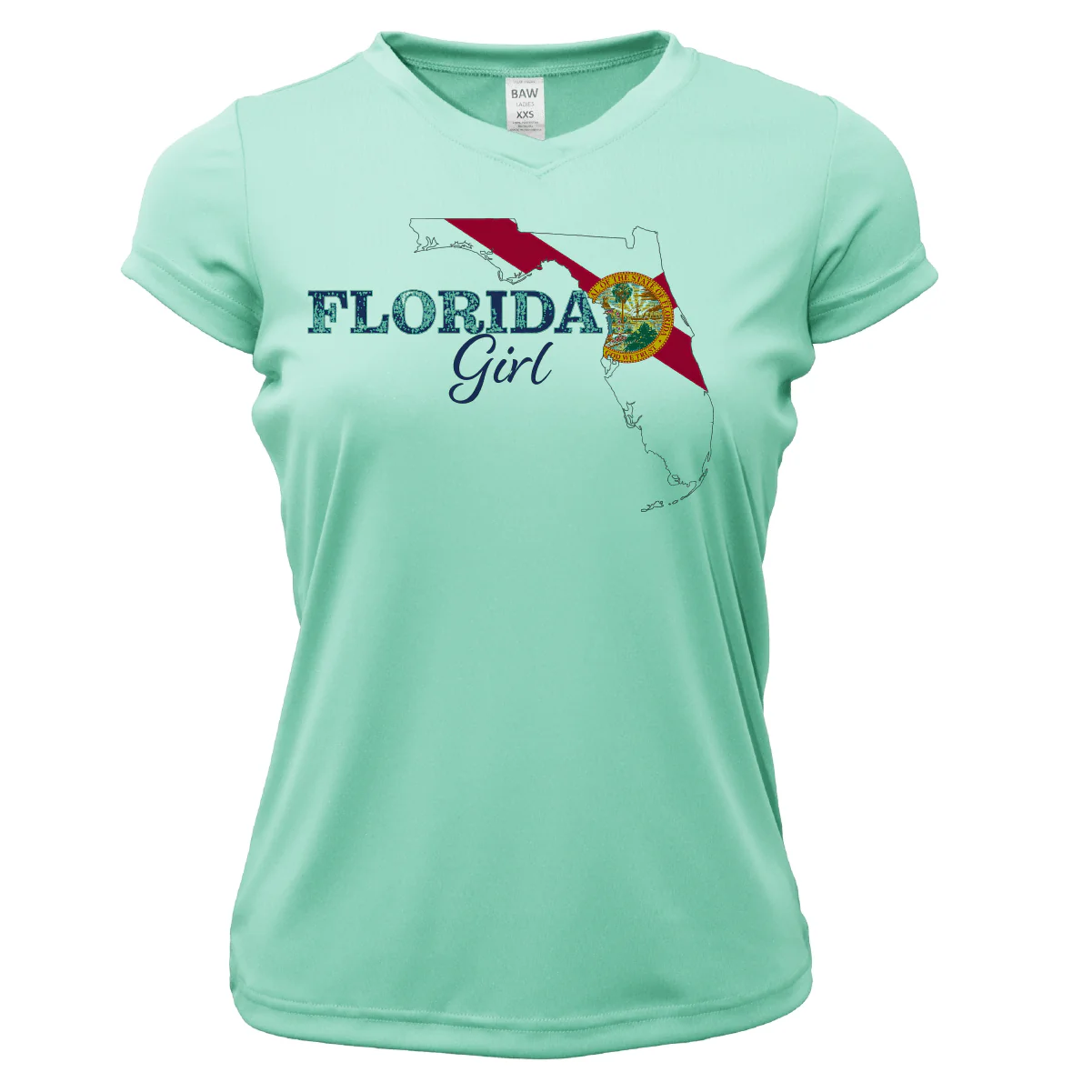 Dunedin Florida Girl Women's Short Sleeve UPF 50+ Dry-Fit Shirt - Image 11