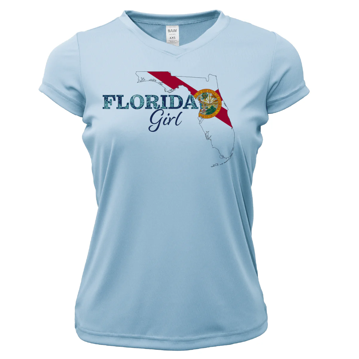 Dunedin Florida Girl Women's Short Sleeve UPF 50+ Dry-Fit Shirt - Image 3