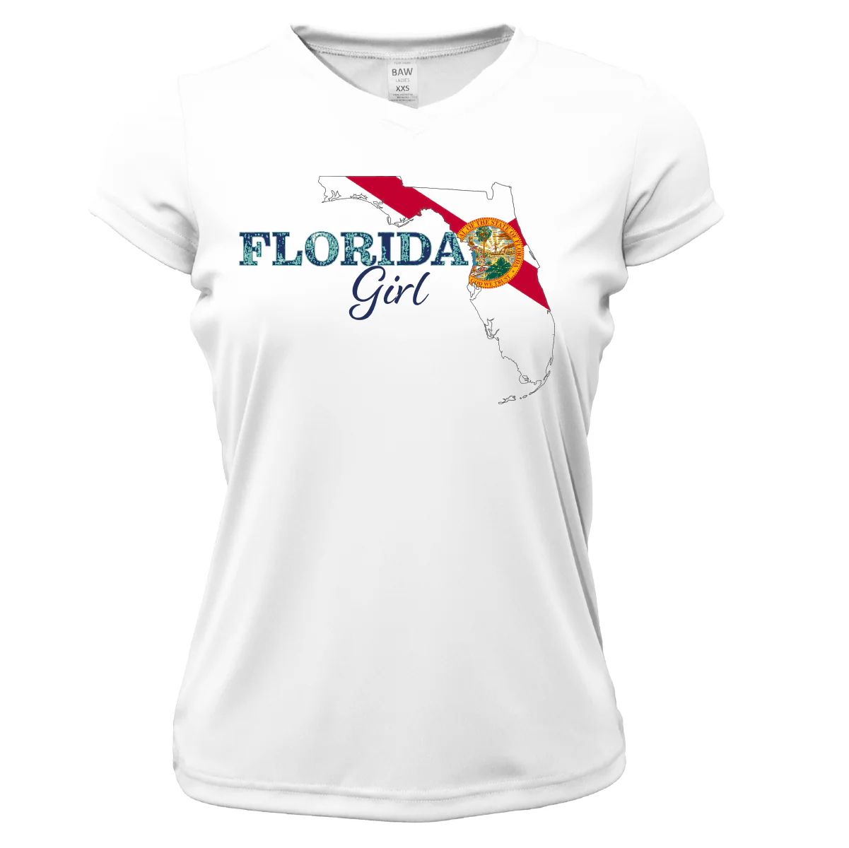 Dunedin Florida Girl Women's Short Sleeve UPF 50+ Dry-Fit Shirt - Image 7