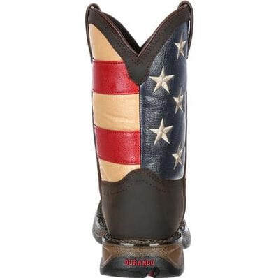 Durango Big Kids Lil' Rebel American Flag Western Boots DBT0160 - Image 5