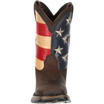 Durango Big Kids Lil' Rebel American Flag Western Boots DBT0160 - Image 6