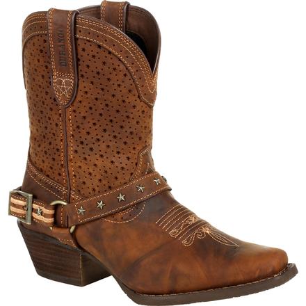 Durango® Crush Women's Brown Ventilated Shortie Boot DRD0375
