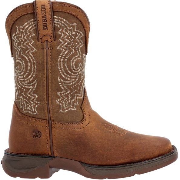 Durango Little Kid's Lil' Rebel Brown Square Toe Western Boot DBT0239C - Image 2