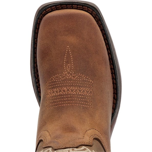 Durango Little Kid's Lil' Rebel Brown Square Toe Western Boot DBT0239C - Image 4
