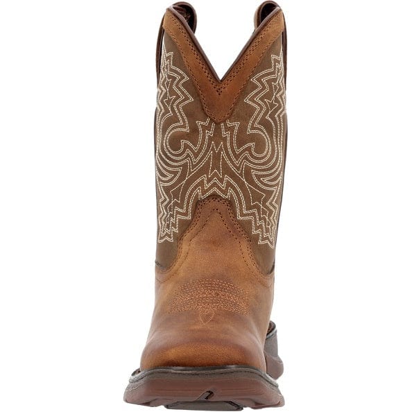 Durango Little Kid's Lil' Rebel Brown Square Toe Western Boot DBT0239C - Image 5