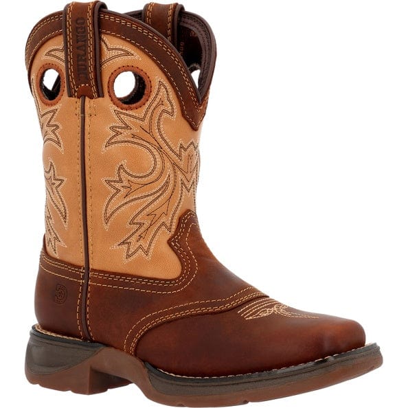 Durango Kid's Lil Rebel Brown & Tan Western Boot DBT0240Y