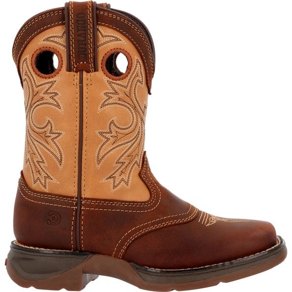 Durango Kid's Lil Rebel Brown & Tan Western Boot DBT0240Y - Image 4