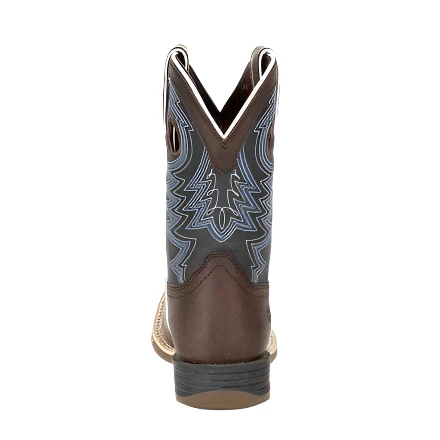 Durango Kid's Lil' Rebel Pro Brown and Blue Western Boot DBT0218Y - Image 4