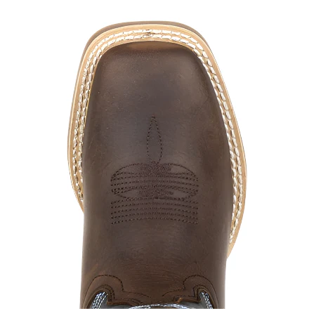 Durango Kid's Lil' Rebel Pro Brown and Blue Western Boot DBT0218Y - Image 5
