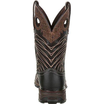 Durango® Maverick XP™ Men's Chocolate Safari Elephant Steel Toe Waterproof Western Work Boots DDB0176 - Image 4