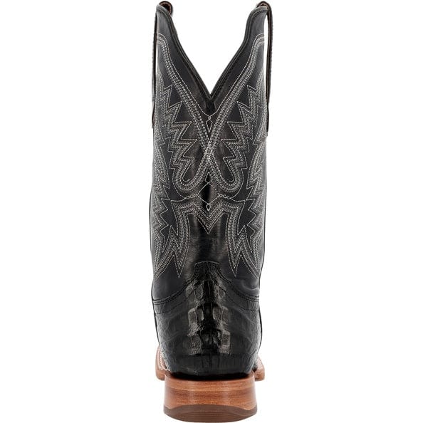 Durango Men's PRCA Black Caiman Belly Square Toe Exotic Western Boots DDB0470 - Image 6