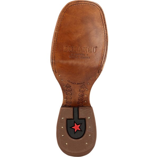 Durango Men's PRCA Cigar Brown Caiman Belly Square Toe Exotic Western Boots DDB0471 - Image 7