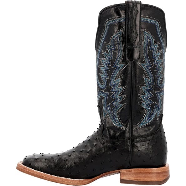 Durango Men's PRCA Midnight Black Full Quill Ostrich Square Toe Exotic Western Boots DDB0469 - Image 3