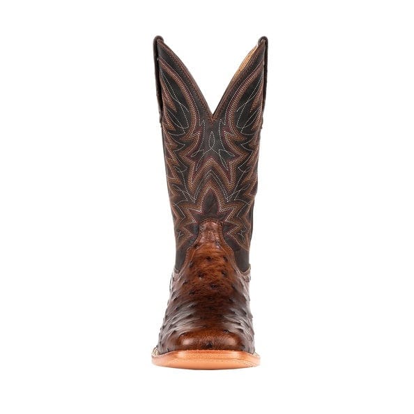 Durango Men's Premium Exotic Full-Quill Ostrich Antiqued Saddle Square Toe Western Boots DDB0274 - Image 4