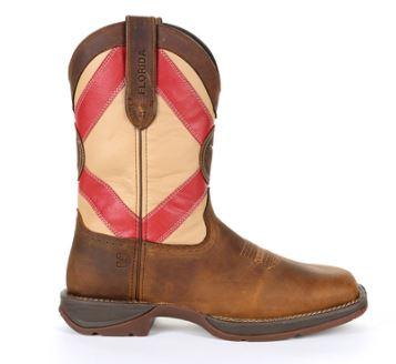 Durango Men's Florida State Flag Brown Square Toe Western Boots DDB0233 - Image 2