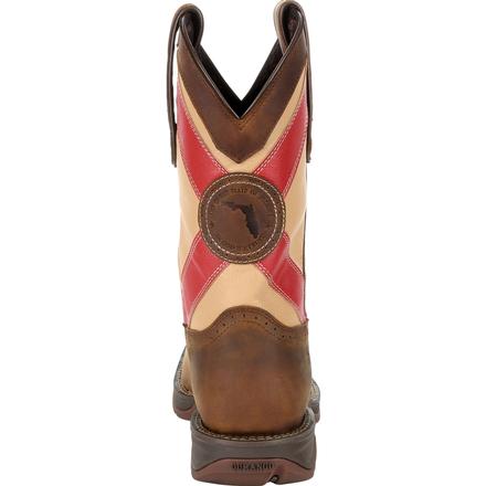 Durango Men's Florida State Flag Brown Square Toe Western Boots DDB0233 - Image 6