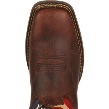 Durango Men's Rebel Patriotic American Flag Square Toe Western Boots DB5554 - Image 4