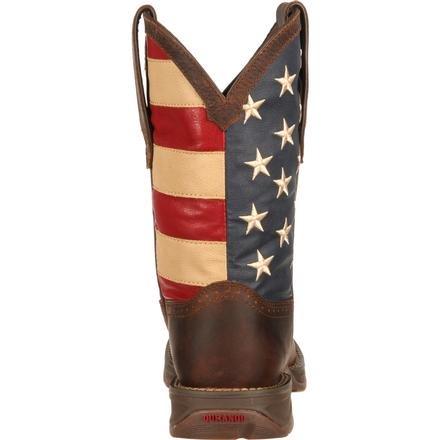Durango Men's Rebel Patriotic American Flag Square Toe Western Boots DB5554 - Image 7