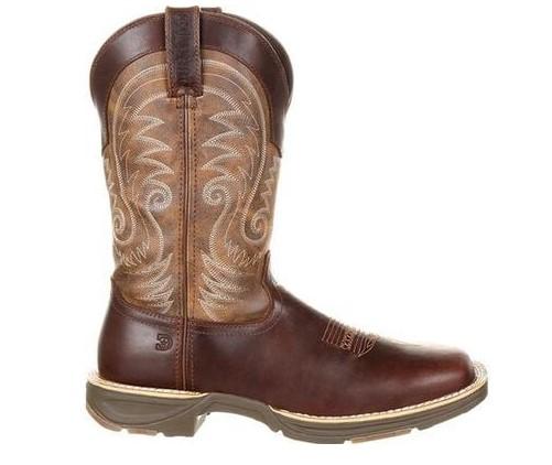 Durango Men's Ultra-Lite™ Brown Leather Vintage Waterproof Square Toe Western Boot DDB0137 - Image 2