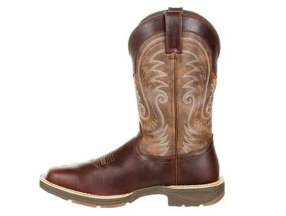 Durango Men's Ultra-Lite™ Brown Leather Vintage Waterproof Square Toe Western Boot DDB0137 - Image 3