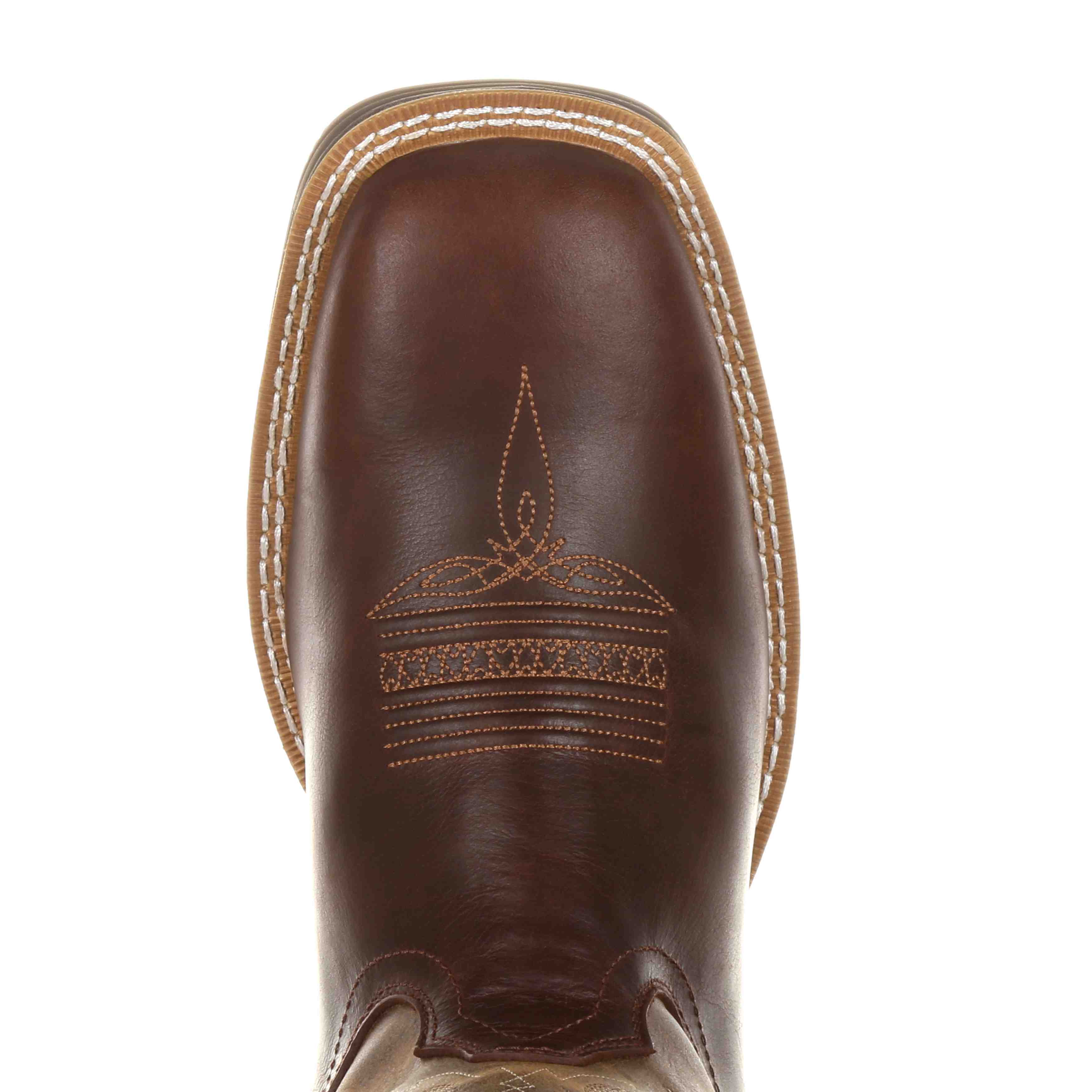 Durango Men's Ultra-Lite™ Brown Leather Vintage Waterproof Square Toe Western Boot DDB0137 - Image 4