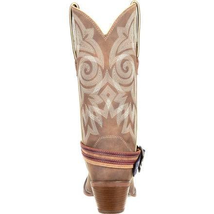 Durango Women's Crush Flag Accessory Brown Snip Toe Cowgirl Boots - DRD0208 - Image 6