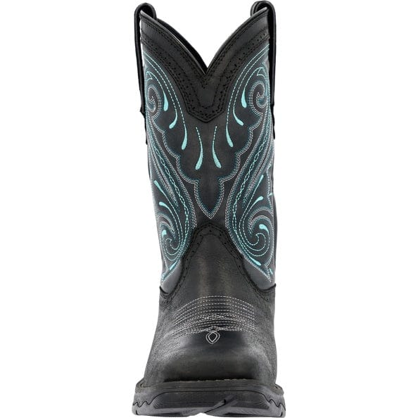 Durango Women's Lady Rebel Black Teal Western Boots DRD0462 - Image 5