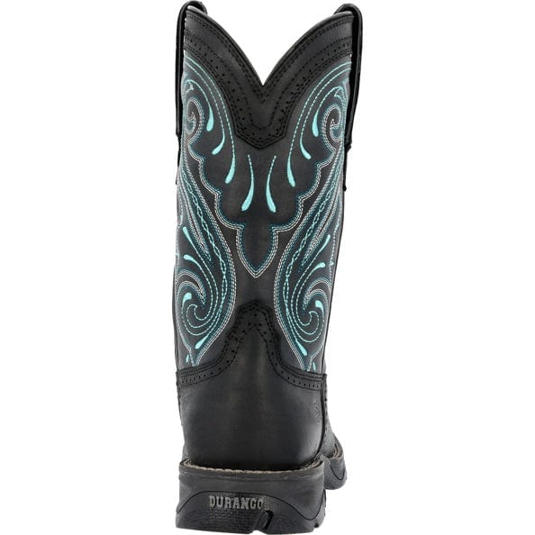 Durango Women's Lady Rebel Black Teal Western Boots DRD0462 - Image 6