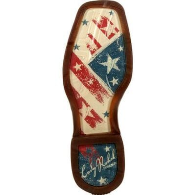Durango Women's Lady Rebel™ Distressed Flag Embroidered Western Boot DRD0394 - Image 7