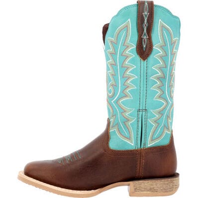 Durango Women's Rebel Pro Bay Brown Arctic Blue Western Boots DRD0443 - Image 2