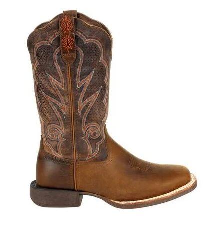Durango Women's Rebel Pro Cognac Ventilated Square Toe Western Boots DRD0376