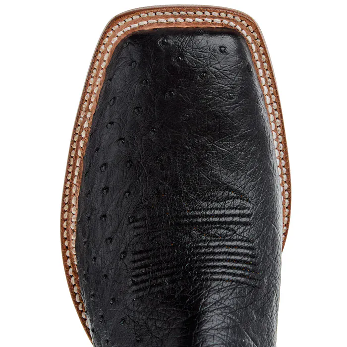 Tony Lama Men's Black Smooth Ostrich Exotic Western Boots EP6105 - Image 4