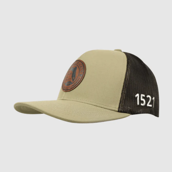 Florida Cracker Trading Men's Khaki/Brown Trucker Ball Cap - Image 4