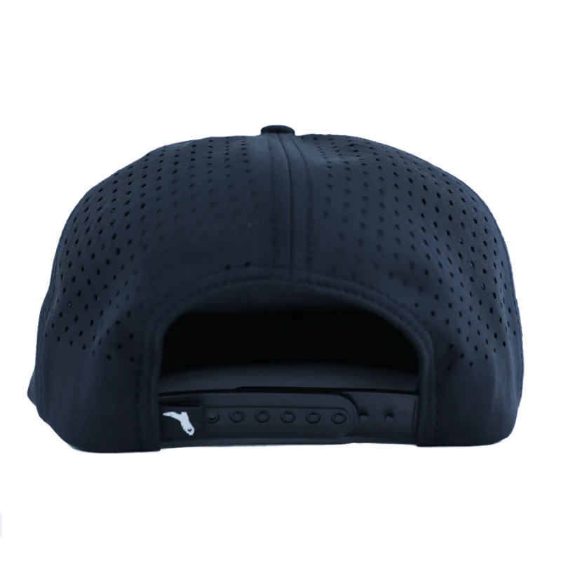 Florida Cracker Trading Co. Men's Flatbill Black/Black Ball Cap - Image 4