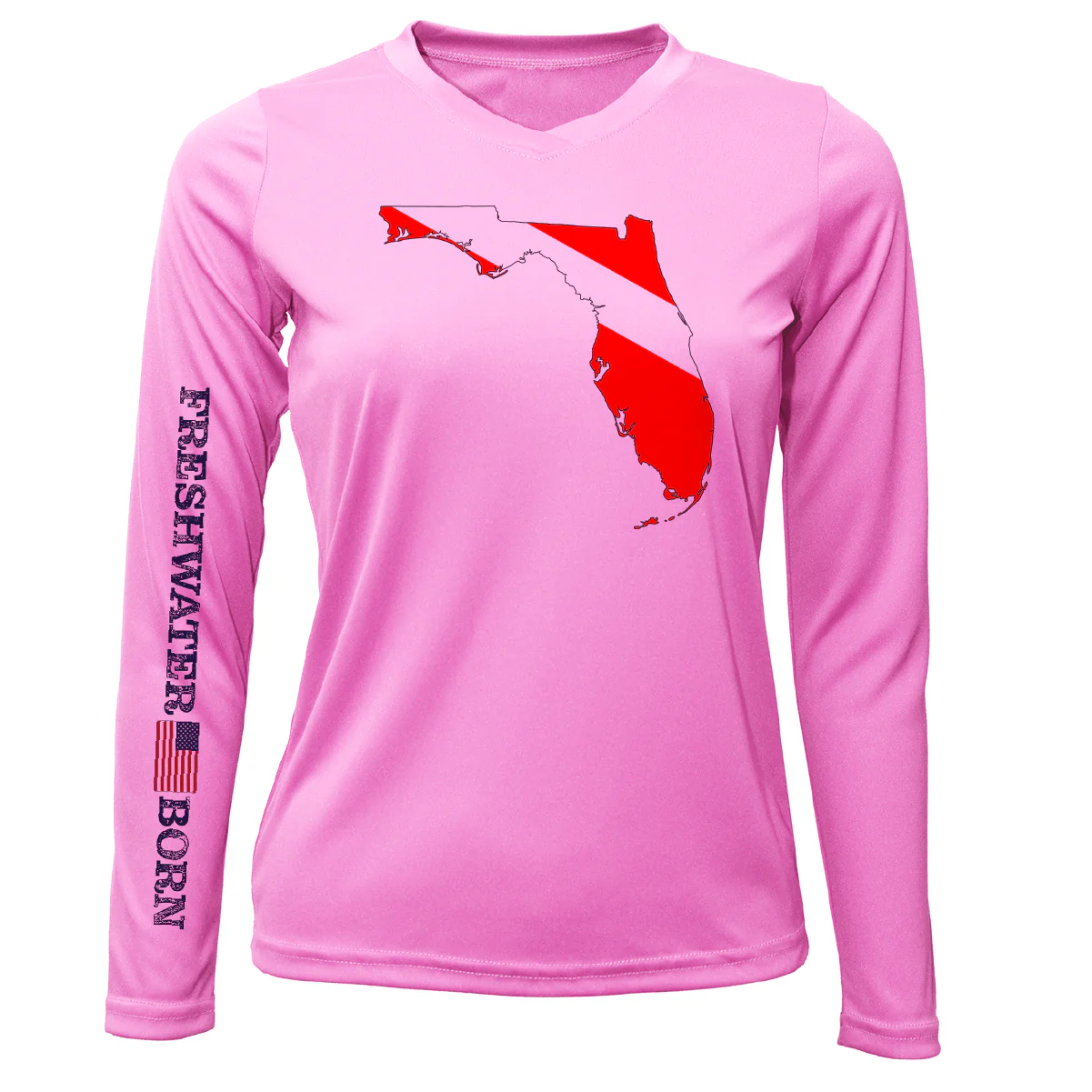 Florida Diver Freshwater Born Women's Long Sleeve UPF 50+ Dry-Fit Shirt - Image 10
