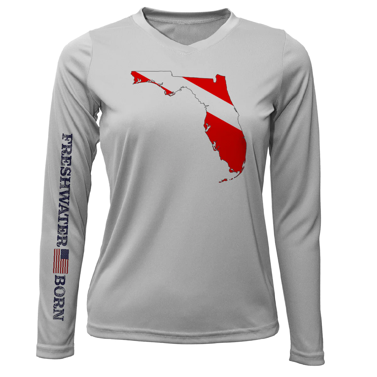 Florida Diver Freshwater Born Women's Long Sleeve UPF 50+ Dry-Fit Shirt - Image 9