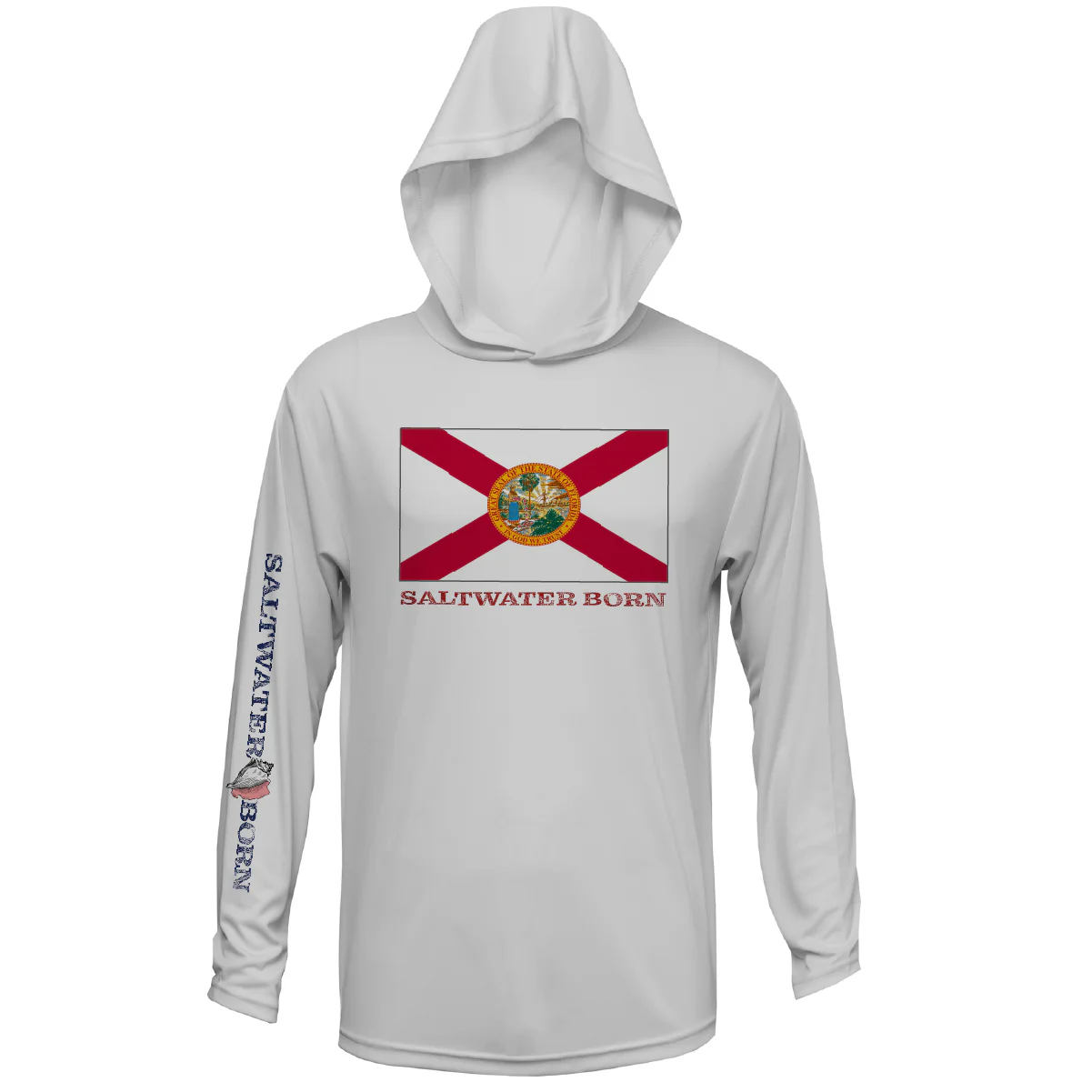 Florida Flag Long Sleeve UPF 50+ Dry-Fit Hoodie