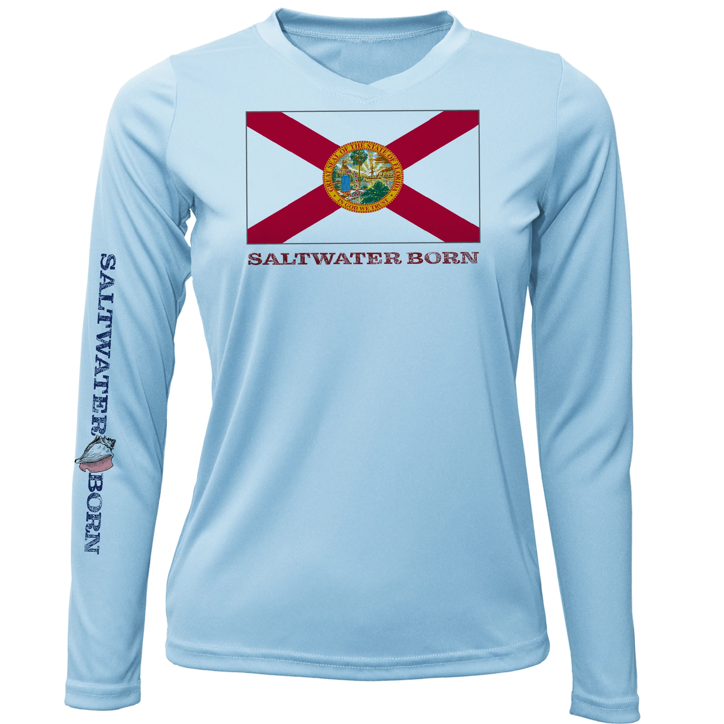 Florida Flag Long Sleeve UPF 50+ Dry-Fit Shirt - Image 5