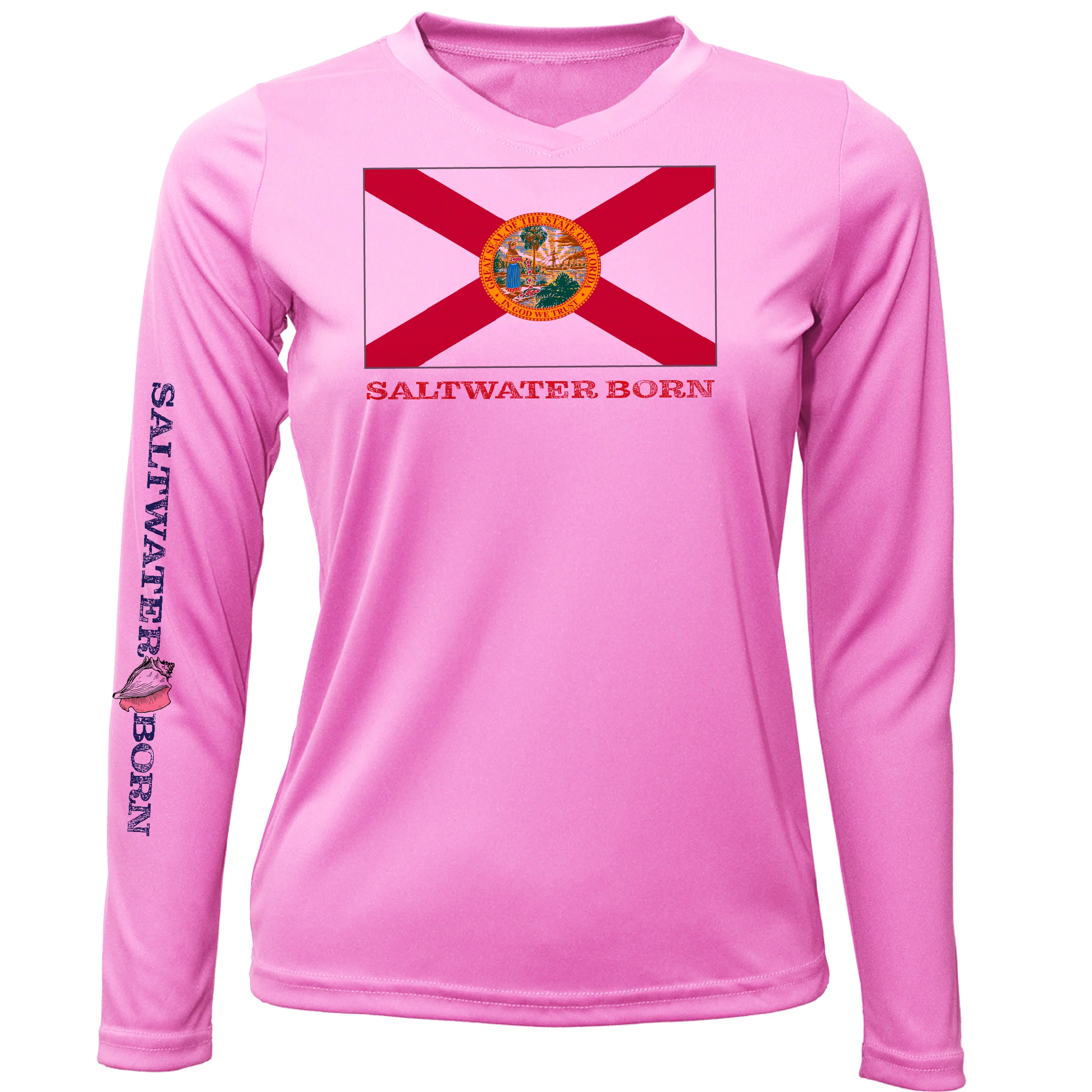 Florida Flag Long Sleeve UPF 50+ Dry-Fit Shirt - Image 7