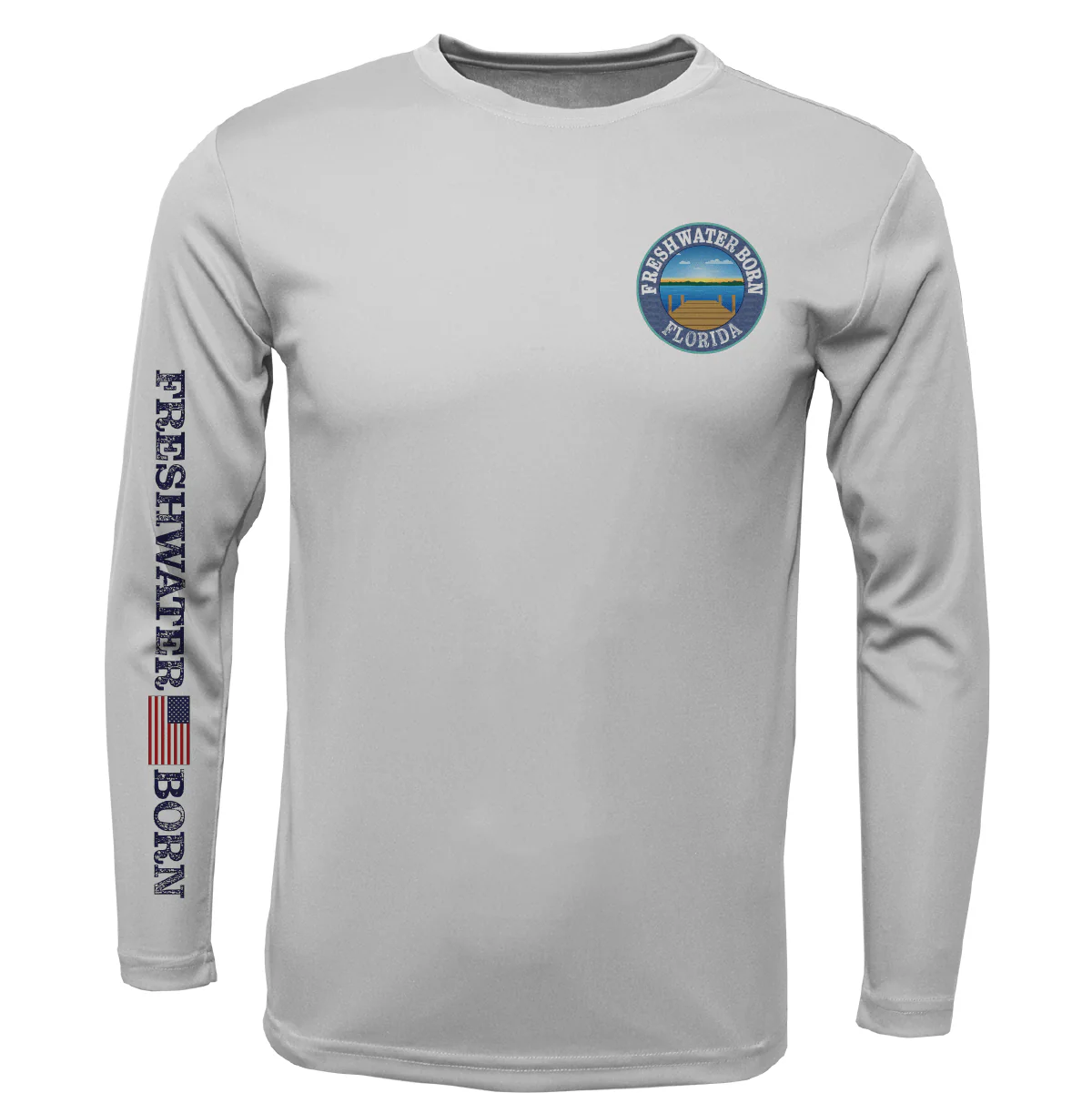 Florida Freshwater Born "All For Rum and Rum For All" Girl's Long Sleeve UPF 50+ Dry-Fit Shirt - Image 10