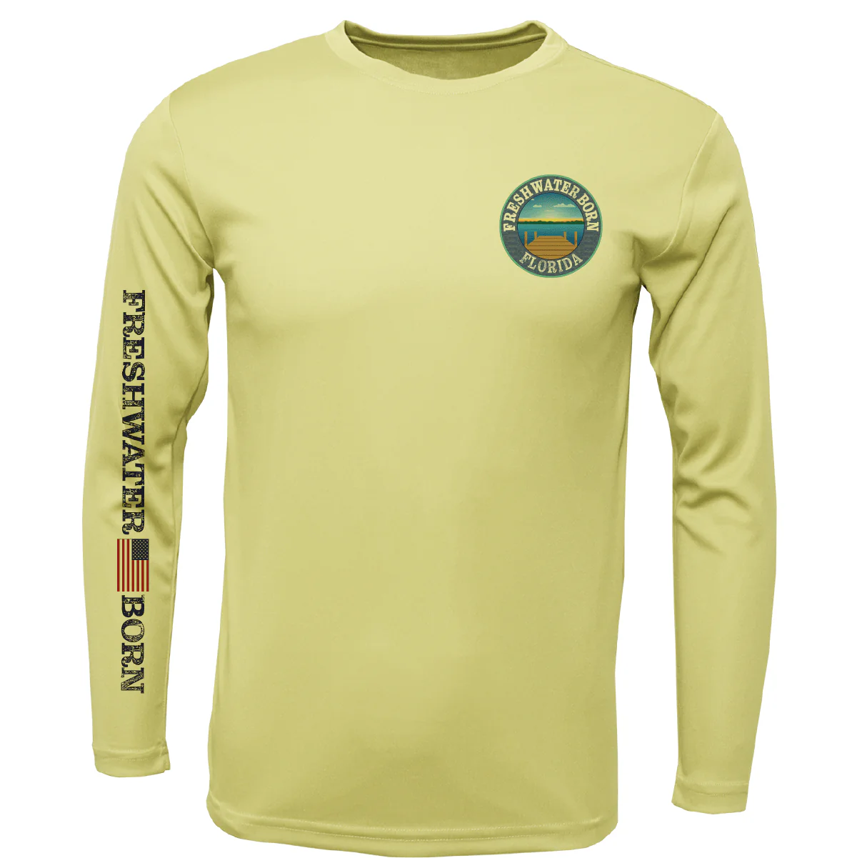 Florida Freshwater Born "All For Rum and Rum For All" Girl's Long Sleeve UPF 50+ Dry-Fit Shirt - Image 2